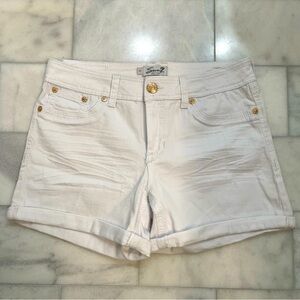 Seven7 Jean Shorts. White. Size 14. 4” inseam. NWOT.
